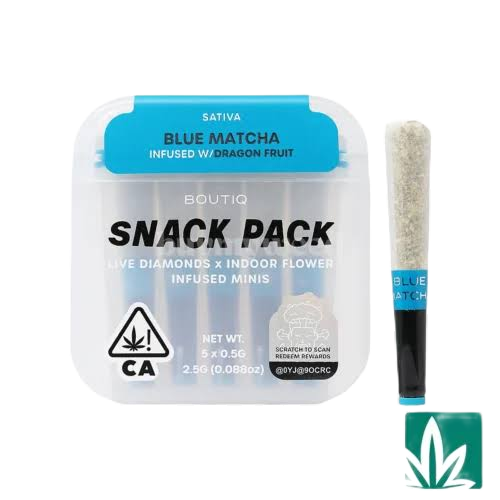 Boutiq Live Diamonds x Indoor Flower THCa Mini Prerolls / Blue Matcha- Sativa